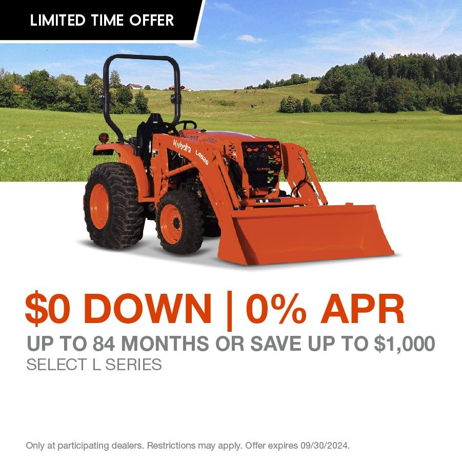 SELECT L SERIES KUBOTA TRACTORS